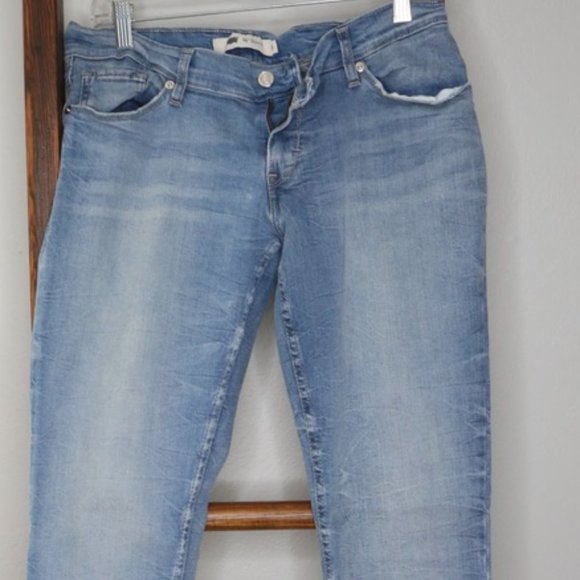 LEVIS  STRAUSS 524 SKINNY Size 9  Faded 29 Waist 32 Length women Jeans  Stretch - Picture 8 of 16